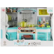 Jucarie set mobila bucatarie + accesorii MegaCreative, 481579, 35x29x9cm, 2 baterii AA incluse, +3 ani