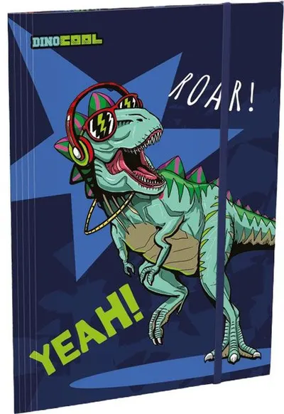 Dosar cu bandă elastică Lizzy Card Dino Roar - A4