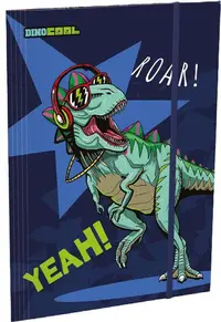 Dosar cu bandă elastică Lizzy Card Dino Roar - A4