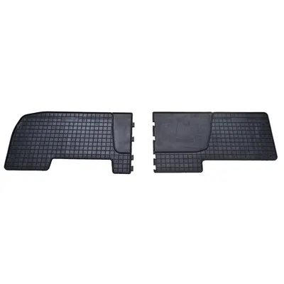 Set covorase auto din cauciuc Nissan Primastar 2001-2014, Opel Vivaro II 2014-, Renualt Trafic II, III 2001-2014, randul 2, presuri FROGUM, negre, 2