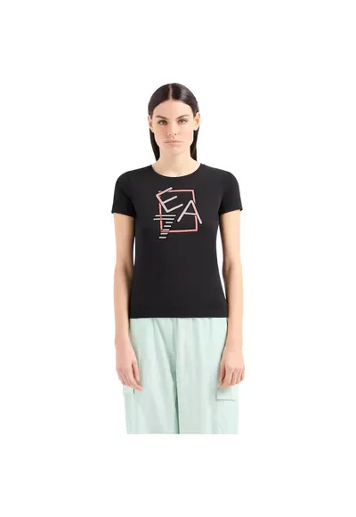 Tricou EA7 Logo Series Stretch - TJFKZ-3DTT32-1200 33630 - Negru