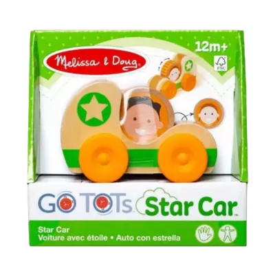 Masinuta din lemn Green Star colectia GO TOTs