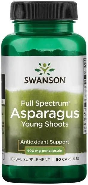 Full Spectrum Asparagus, 400 mg, 60 capsule, Swanson