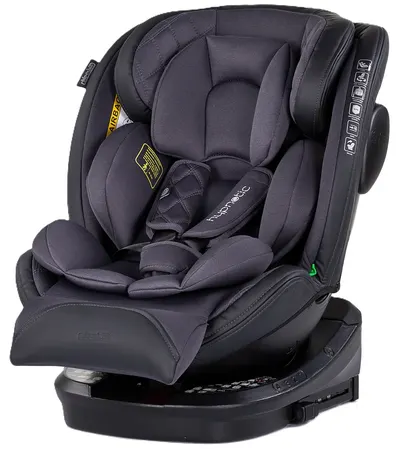 Scaun auto Chipolino - Hypnotic, 360, IsoFix, I-Size, 40-150 cm, antracit