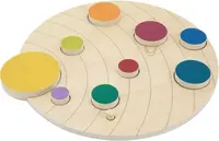 Puzzle din lemn Andreu Toys - Sistem solar, circular