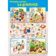 Plansa. Primele cuvinte. La gradinita
