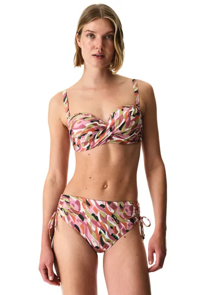 Slip hipster cu snururi laterale - Multicolor