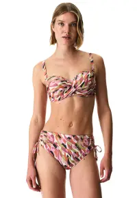 Slip hipster cu snururi laterale - Multicolor