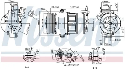 Compresor climatizare aer conditionat potrivit FORD FOCUS III, KUGA II 2.0 2.5 07.12