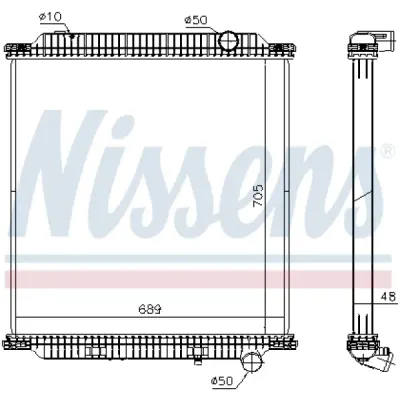 Radiator, racire motor NISSENS 654760