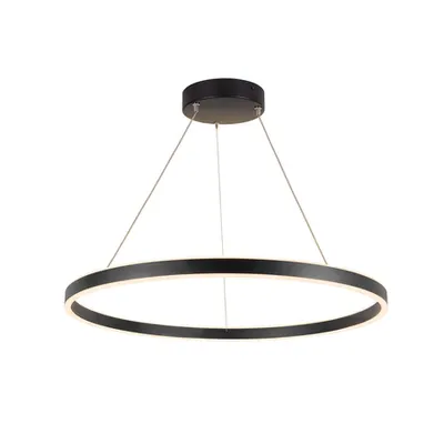 Lampa suspendata, lustra ONE 80 Pendant, black Indoor LED pendant light black CCT switch 2700/3000K