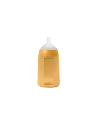 Biberon din silicon, 240ml, Colour Essence SX Pro debit mediu, galben mustar