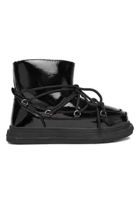Cizme dama - cizme de zapada - material sintetic - negru -