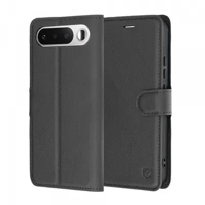 Husa pentru Realme 16, Techsuit, Leather Folio, Neagra