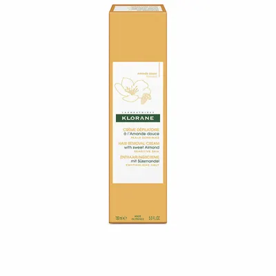 Cremă depilatoare, Klorane, migdale dulci, 150 ml