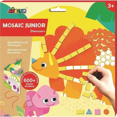 Carte cu stickere Avenir - Dinozaurii