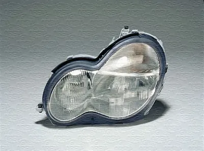 Far dreapta (H7, reglaj electric, cu motoras, fundal argintiu) MERCEDES Clasa C 2000-2004