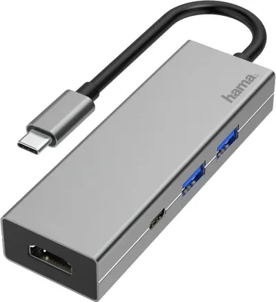 USB Hub Hama - 200107, 4 porturi , argintiu
