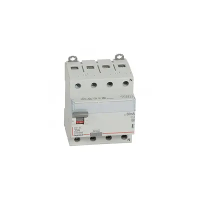 Intrerupator diferential RCD DX³-ID - 4P 400 V~ Nul pe partea dreapta - 25 A - 30 mA - tip AC