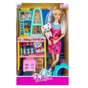 Papusa cu accesorii salon animale
