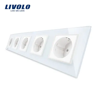 Priza Schuko Cvintupla Alb