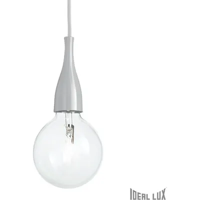 Pendul Minimal, 1 bec, dulie E27, D:120mm, H:350/2000mm, Gri