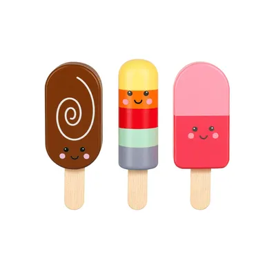 Jucărie din lemn Orange Tree Toys – Înghețate, 4 piese
