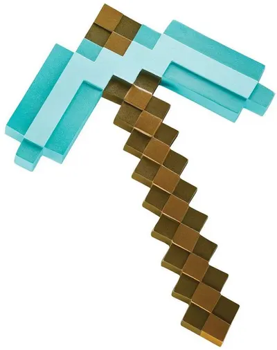 Replica Disguise Games: Minecraft - Diamond Pickaxe, 40 cm