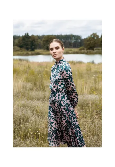 Rochie cu imprimeu floral - Poliester