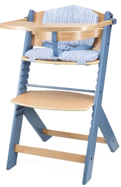 Scaun înalt KinderKraft - Enock, cu pernă, Nordic Breeze
