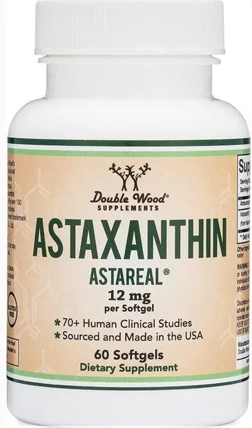 Astaxanthin Astareal, 12 mg, 60 capsule, Double Wood