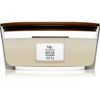 Woodwick White Teak lumânare parfumată cu fitil din lemn (hearthwick)