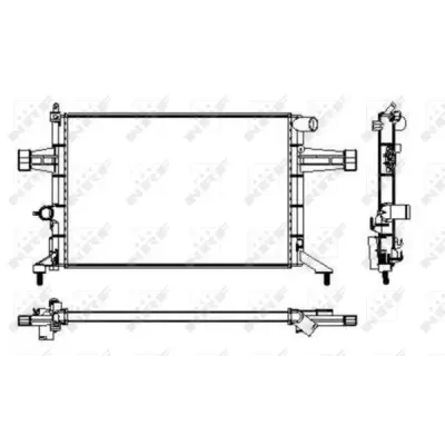 Radiator, racire motor NRF 53628