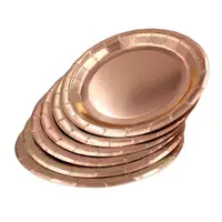 Set 6 farfurii rose gold 18cm