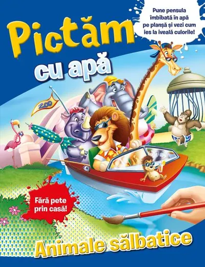 Pictăm cu apă: animale sălbatice - Paperback brosat
