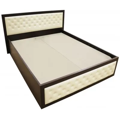 Pat Torino 140x200 cm, Wenge / Piele ecologica bej