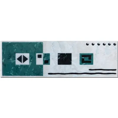 Brau decorativ faianta baie / bucatarie Zafra Verde 8 x 25
