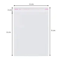 Pungi cu clapetă adezivă - lungimi între 2 și 40cm (set 1000 buc) - 6x9cm