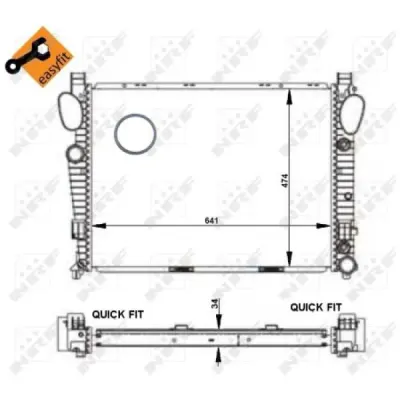 Radiator, racire motor NRF 55337