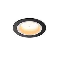 Spot incastrat, NUMINOS M Ceiling lights, black Indoor LED recessed ceiling light black/white 3000K 55° gimballed, rotating and pivoting, including leaf springs,