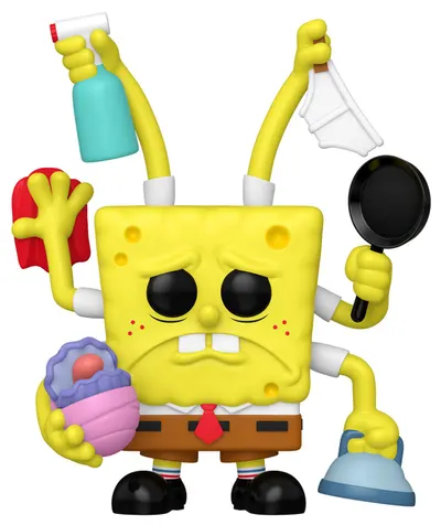 Figurină Funko POP! Animation: SpongeBob SquarePants - SpongeBob Cleaning (Convention Special Edition) #2001