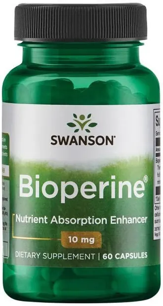 Bioperine, 10 mg, 60 capsule, Swanson