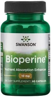 Bioperine, 10 mg, 60 capsule, Swanson