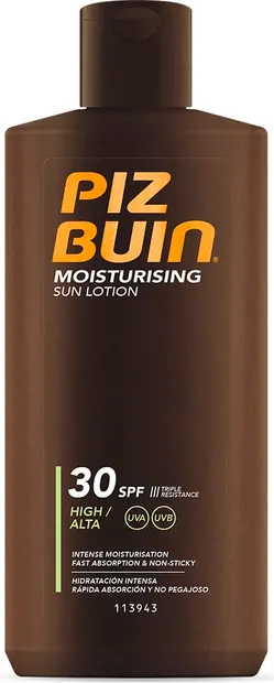 Piz Buin Moisturising Loțiune hidratantă de protecție solară, SPF30, 200 ml