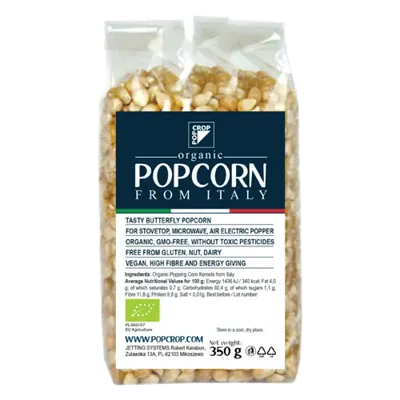 Porumb galben bio popcorn, 350g, Popcrop