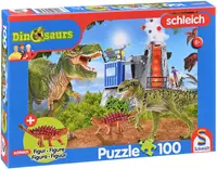 Puzzle pentru copii Schmidt din 100 de piece - Dinozauri din timpuri preistorice
