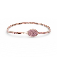 Bratara tennis Glory cu safire roz de 1.504ct