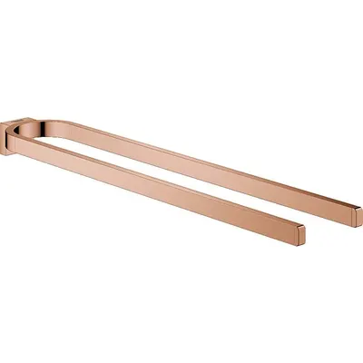 Suport prosop Grohe Selection 41059DA0, 360 mm, 2 suporti, montare pe perete, fixare ascunsa, lucios, Warm Sunset