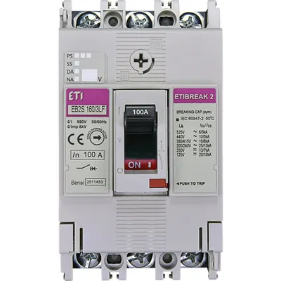 Eb2s 160/3lf 100a 3p