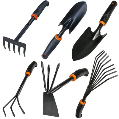 Set Unelte Gradinarit, 6 Piese Esentiale Otel+Plastic